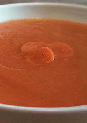 Une photo de Soupe carottes coriandre