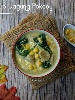 Foto resep Sup Jagung Pokcoy
