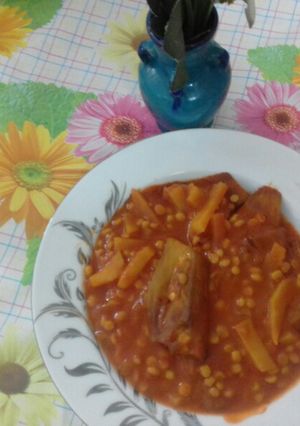 عکسی از دستور قیمه بادمجون 🍆