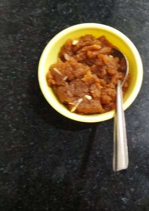 A picture of Aate ka halwa.