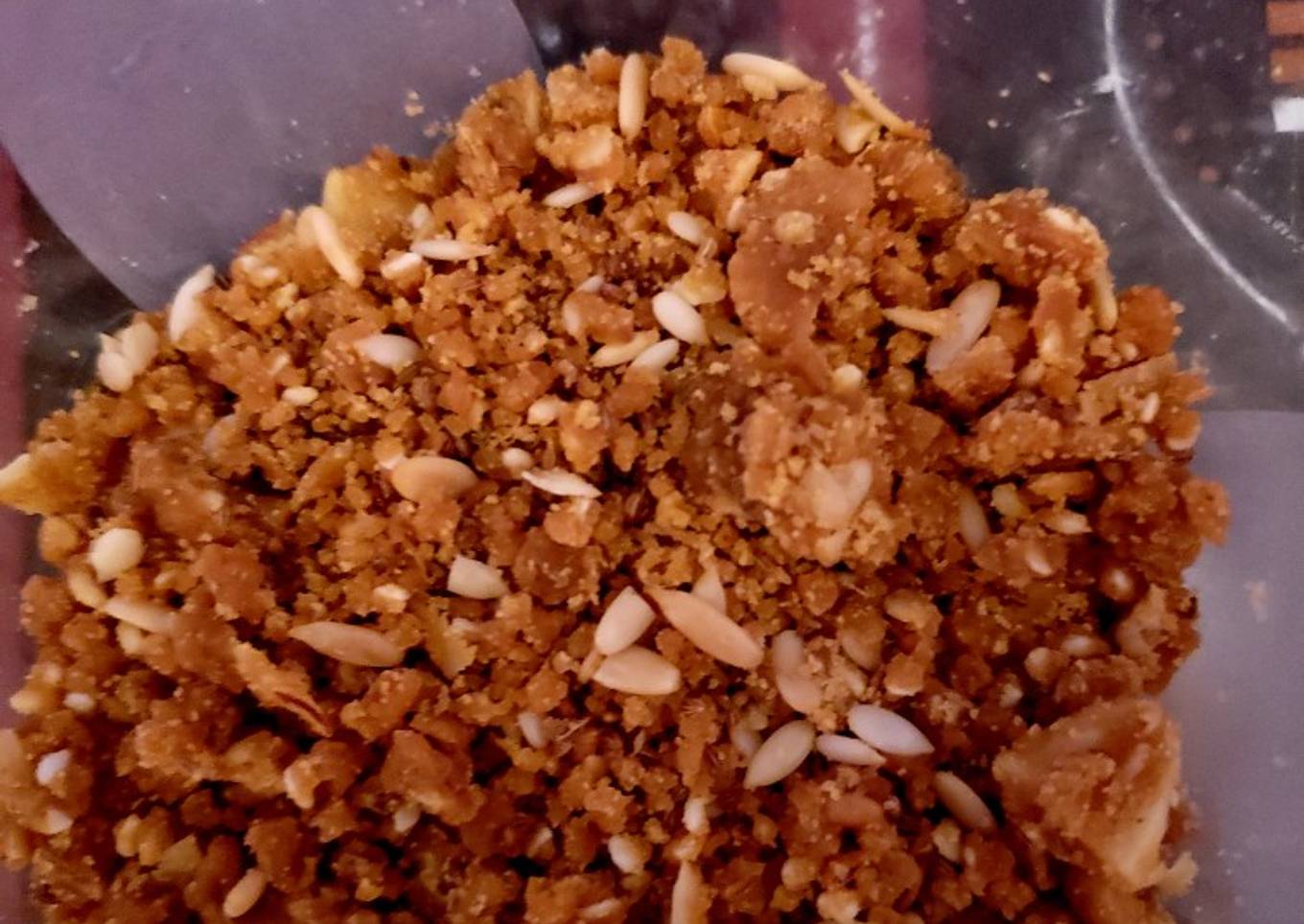 Garam sonth or warm ginger spice sweet mixture
