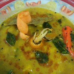 Sweet and sour aloo launji A picture of Sweet and sour aloo launji.