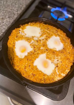 Una foto de Pastel de calabaza, ricota y arroz yamaní