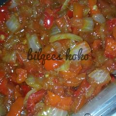 A picture of Palm oil sauce.