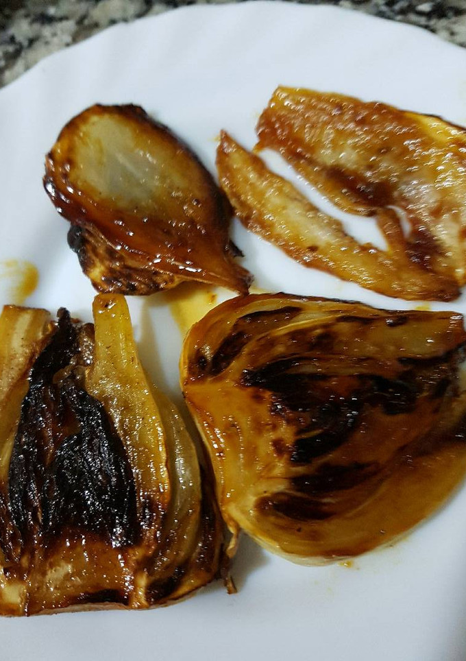Una foto de Hinojo a la brasa caramelizado