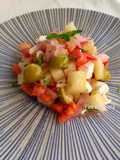 Ensalada de melón con queso feta