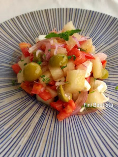 Una foto de Ensalada de melón con queso feta