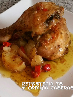 Una foto de Pollo al horno