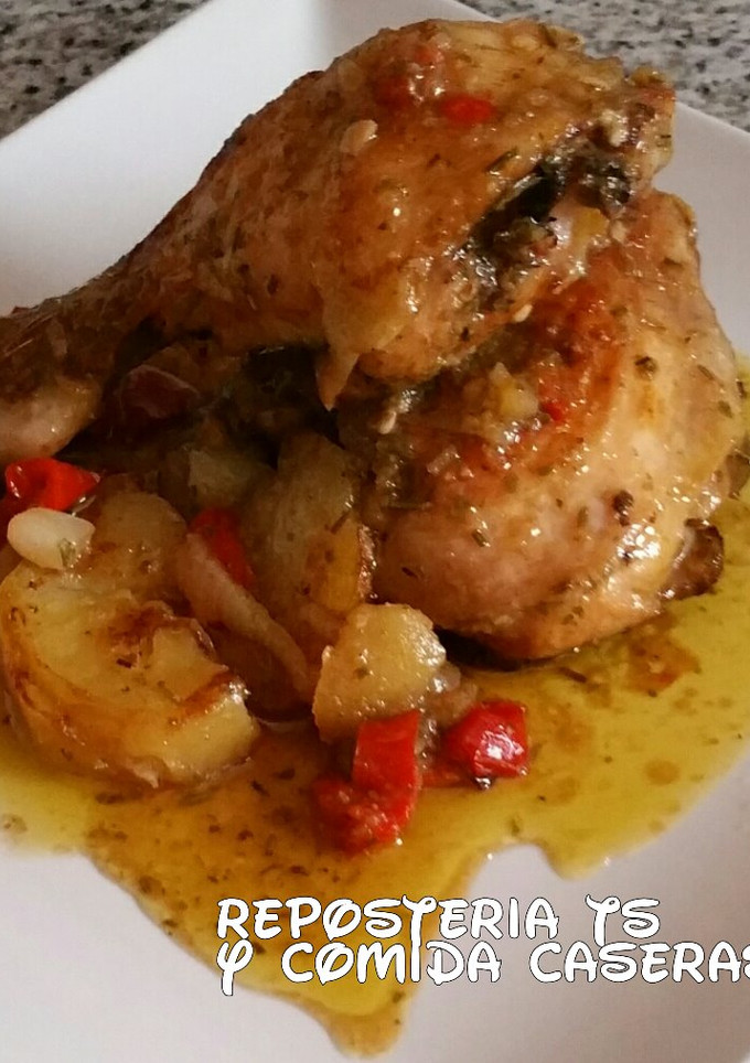 Una foto de Pollo al horno