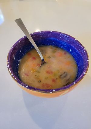 A picture of Chicken and Gnocchi Soup.