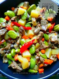 Foto resep Oseng Ati Ayam Pete