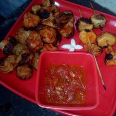 A picture of Tandoori veg momo.