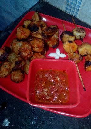 A picture of Tandoori veg momo.