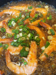 鮮蝦粉絲煲 的食譜成品照片