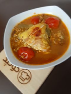 عکسی از دستور قیمه بادمجون با مرغ