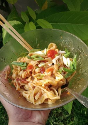Foto resep Mie pasta olahan sendiri tanpa mesin cuma 2 bahan