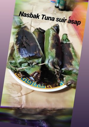 Foto resep Nasi bakar ikan Tuna Asap