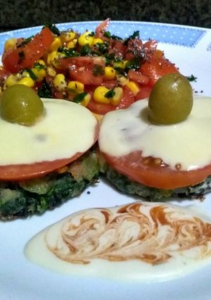 Una foto de Hamburguesas de acelga.🍔