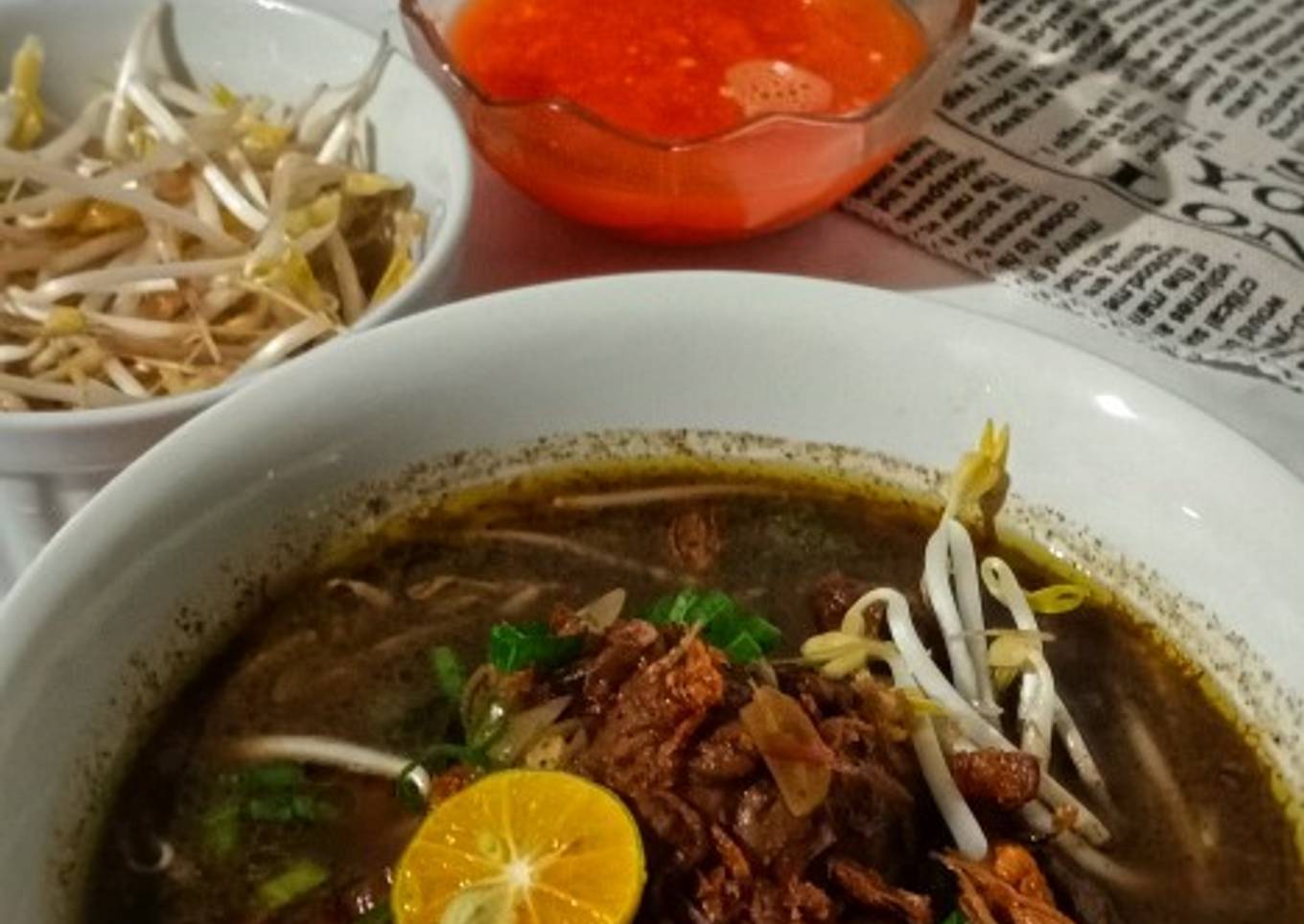 Rawon Daging (Javanesse Black Rice Soup with Beef)