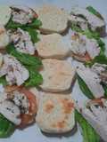 Sandwichitos con pollo al cartoccio