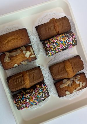 Hình của món Bánh Financier.