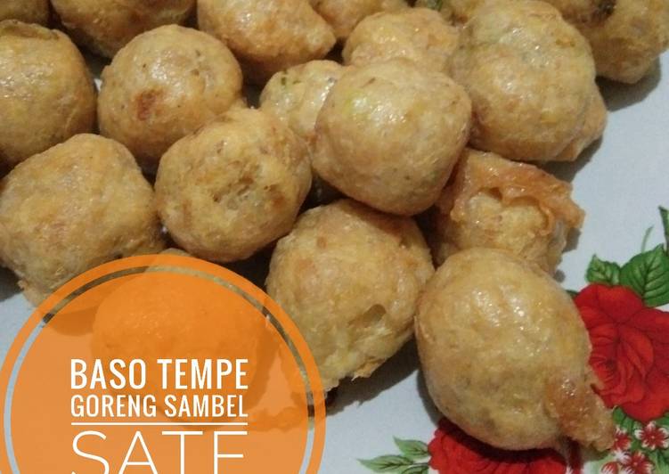 Baso tempe goreng sambel sateeš¤¤