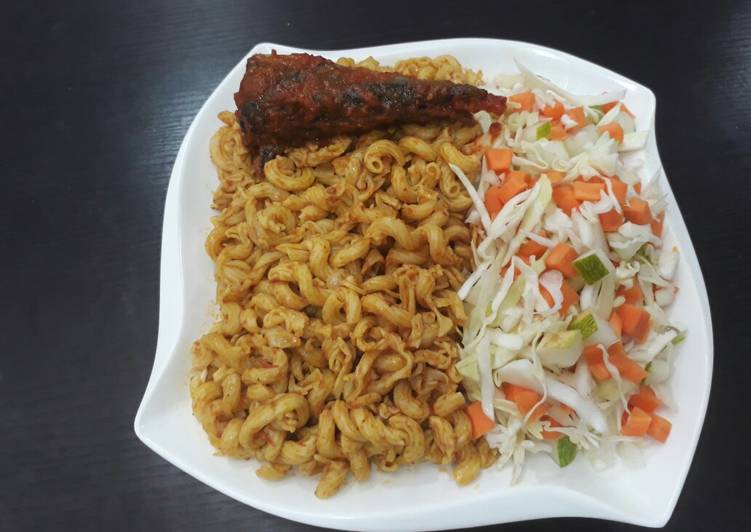 Simple Way to Prepare Favorite Macroni with coleslaw and titus fish