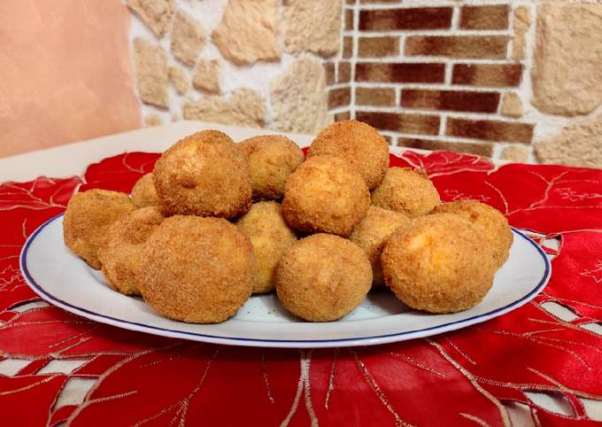 Guida passo passo a Fai Fatto in casa super veloce Supplì di risotto con la zucca