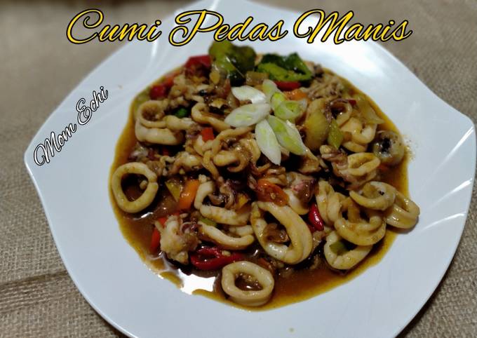 27. Tumis cumi pedas manis