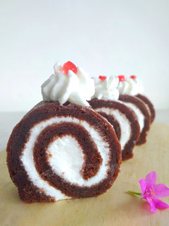 Foto resep Choco mini roll cake (Kukus)