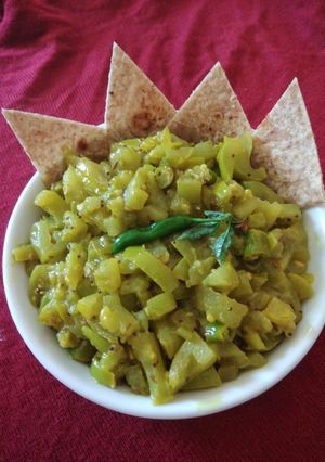 कच्चे टमाटर मिर्च की सब्जी (Kachhe Tamatar mirch ki sabzi recipe in Hindi) रेसिपी मुख्य फोटो