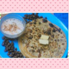A picture of Kale chane ka Parantha.