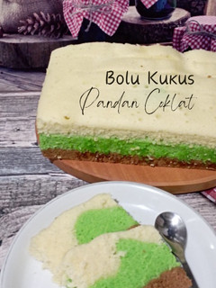 Foto resep #713 Bolu Kukus Pandan Coklat