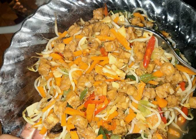 Resep Tumis Tauge Wortel Tempe Twt Oleh Herdiana Intan Cookpad
