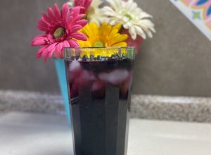 Una foto de Jugo de arándanos cocidos