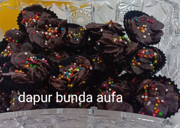 Resep Corn Flakes Chocolate Crunchy, Enak