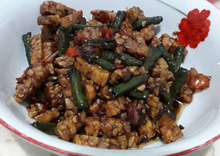 Resep Orek tempe kacang yang simpel