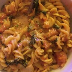 A picture of Creamy Tomato Pasta Soup.