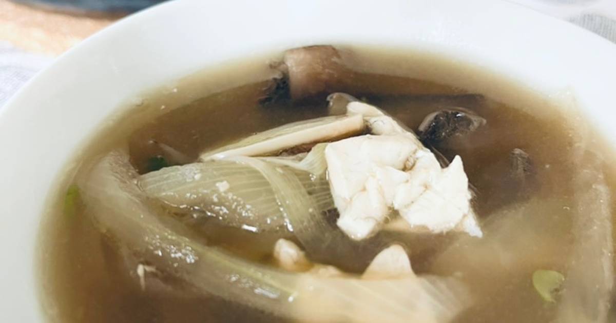 Martini sea bass miso soup 🥣 Recipe by Shu Cookpad