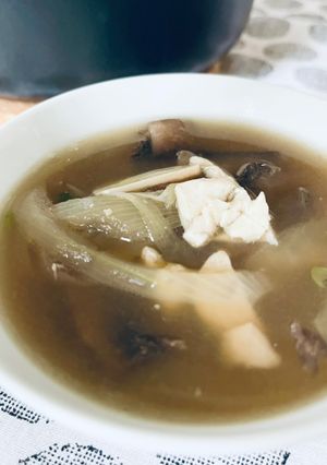 A picture of Martini sea bass miso soup 🥣.