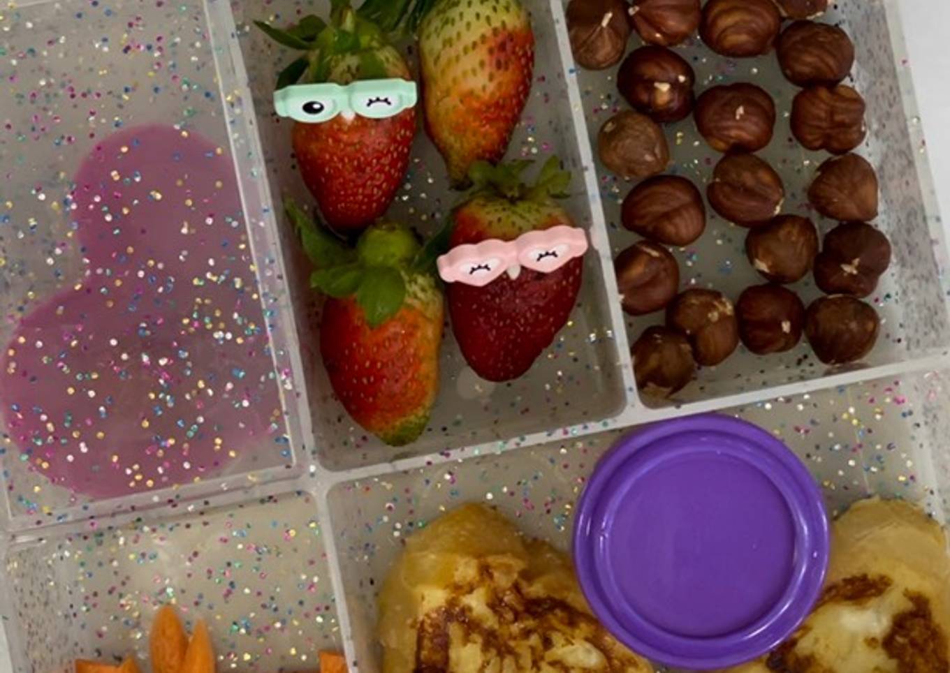 Lonchera con pan francés para niña