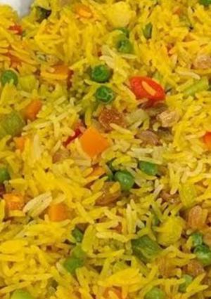صورة لوصفة رز بالخضار واللحمة المفرومة