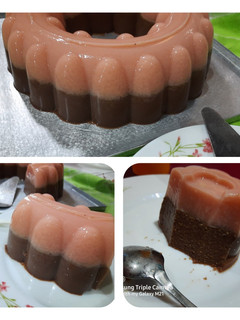 Foto resep Puding Edamame Stroberi Coklat