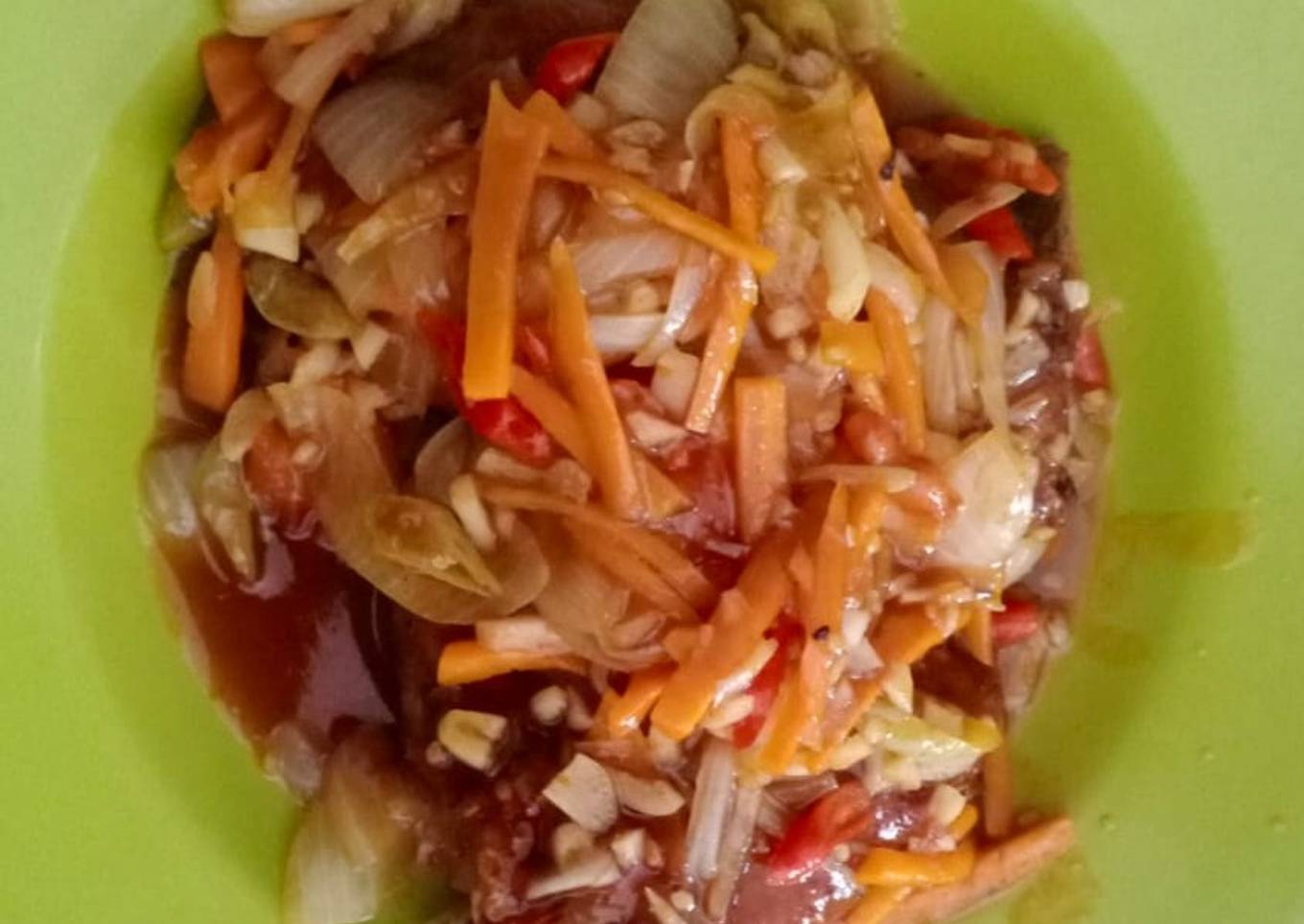 Nila goreng asam manis