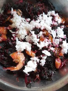 লাল শাক চিংড়ি (lal sak chingri recipe in Bengali) রেসিপির প্রধান ছবি