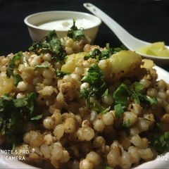 A picture of Sabudana khichdi.