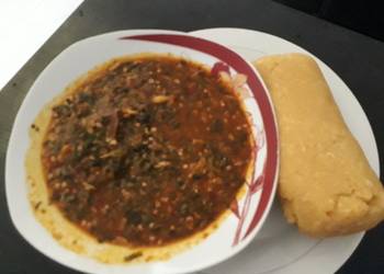 Easiest Way to Recipe Appetizing Okro soup with eba