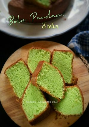 Foto resep Bolu Pandan 3 Telur (No bp, No sp)