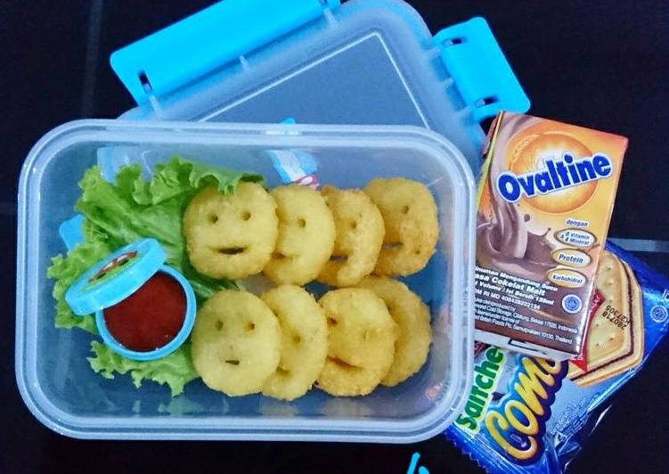 Bagaimana Membuat Smiley potato lunchbox Anti Gagal