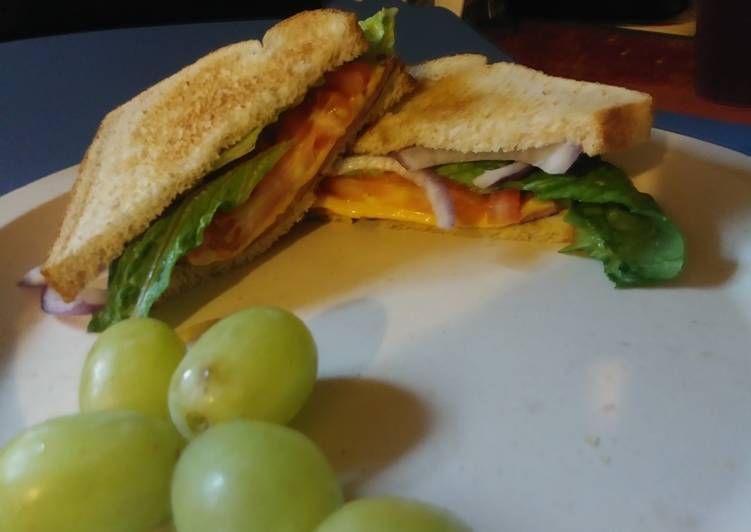 Recipe of Favorite Fried bologna &amp; cheese